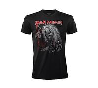 T-Shirt Iron Maiden Killers T-Shirt Rock Officiel Noir Band Heavy Metal Coton Unisexe Adulte Garçon. (L)