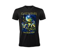 T-shirt Iron Maiden Live After Death T-shirt Rock Officiel Noir Band Heavy Metal Coton Unisexe Adulte Garçon., Noir , XXL