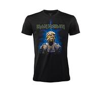T-shirt Iron Maiden Mummy Back. T-shirt Rock Officiel Noir. Bande Heavy Metal. Coton Unisexe. Adulte Garçon. (M)