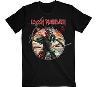 T-shirt ironmaiden no prayer for christmas unisexe noir taille s Noir G