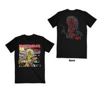 T-shirt ironmaiden world slavery tour '84-'85 unisexe noir taille m Noir G