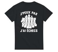 T-Shirt J’Peux Pas j’AI échecs - Tee Shirt Humour Jeu de Société - Idée Cadeau Échiquier
