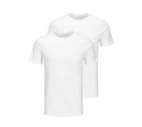 Jack & Jones T-shirt Jacbasic Crew Neck Tee SS – Lot de 2, blanc, Homme, XX-Large