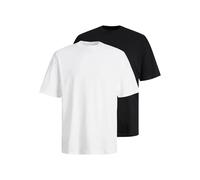 Jack & Jones Lot de 2 t-shirts pour homme Noir/Blanc XXL