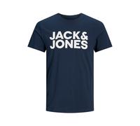 Jack & Jones T-shirt Jjecorp Logo – col rond, manches courtes, slim, bleu marine, taille S