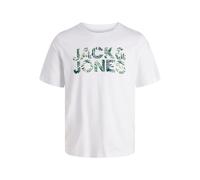 JACK & JONES Jjejeff T-Shirt SS Sn avec Logo pour Homme, Blanc., XS