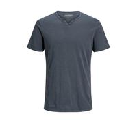 T-shirt Jack & Jones Split neck Bleu 2XL