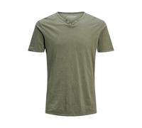 T-shirt Jack & Jones Split neck Vert M