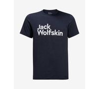 T-shirt Jack Wolfskin Brand à manches courtes bleu nuit. - XL