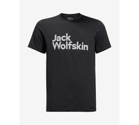 T-shirt Jack Wolfskin Brand à manches courtes noir. - M