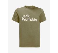 T-shirt Jack Wolfskin Brand à manches courtes vert kaki. - XL