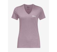 T-shirt Jack Wolfskin Crosstrail manches courtes lilas clair femme - L