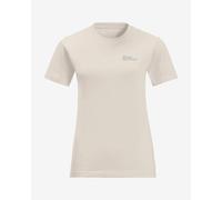 Jack Wolfskin Essential Short Sleeve T-shirt Beige S Femme