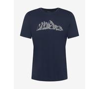 T-shirt Jack Wolfskin Peak Graphic manches courtes bleu nuit - M