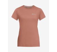 T-shirt Jack Wolfskin Prelight Trail à manches courtes pour femme, couleur rose. - XS