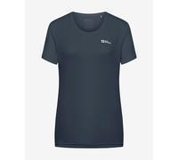 Jack Wolfskin Tech Short Sleeve T-shirt Bleu S Femme