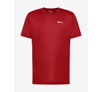 T-shirt Jack Wolfskin Tech manches courtes rouge intense - L