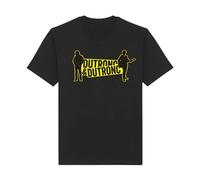 T-Shirt Jacques Dutronc et Dutronc Couleur noire Print jaune