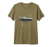 T-Shirt Jaguar de Type E - Motif Voiture Classique T-Shirt Haut de Gamme