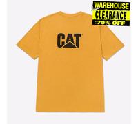T-Shirt Jaune Caterpillar Pour Hommes Casual Mode Travail