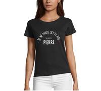 T-shirt Je ne vous jette pas la pierre Pierre - Réplique dans le film Le pêre Noël est une ordure - Réplique culte - Femme M