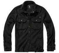 Brandit Jeff T-Shirt en Polaire à Manches Longues Chemise, Noir, L Homme XL