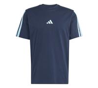 adidas Herren Essentials Three Stripes Single Jersey Tee, Night Navy/Icey Blue/Icey Blue/Icey Blue, S