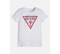 T-shirt jersey bio doux fille Guess Blanc 8 ans