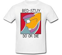 T-Shirt Jersey Shirt Bed Stuy Do Or Die-Do The Right Thing Movie Spike Lee White 3XL