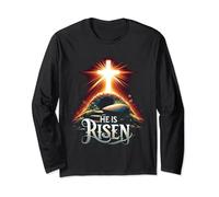 T-shirt Jésus-Christ Résurrection - Fête de Pâques - Foi chrétienne Manche Longue