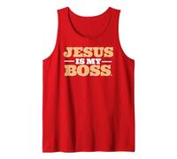 T-Shirt Jesus is My Boss Débardeur