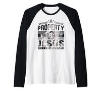 T-Shirt « Jesus is My King », t-Shirt Faith Love God Manche Raglan