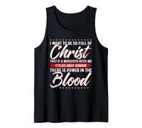 T-Shirt Jésus « There is Power in The Blood » Débardeur