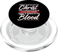 T-Shirt Jésus « There is Power in The Blood » PopSockets PopGrip pour MagSafe