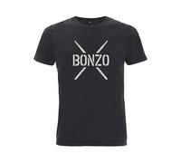 T-shirt John Bonham - Pochoir Bonzo Led Zeppelin Batteur - Noir - Taille Unique