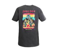 T-shirt John Doe Snake on Fire noir John Doe