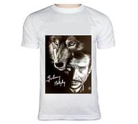 T- Shirt Johnny Hallyday, Personnalisé Un Prénom au Choix. Taille M 40-42cm Unisex
