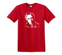 T-shirt Johnny Rotten Sex Pistols PiL Punk Che Guevara Style John Lydon en coton épais - Rouge - Small