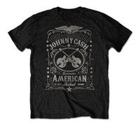 T-shirt johnnycash american rebel unisexe noir taille xxl Noir G