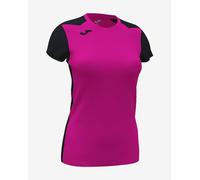 T-shirt Joma Record II Bicolore manche courte rose noir femme - XXL