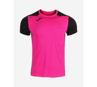 T-shirt Joma Record II Bicolore manche courte rose noir - L
