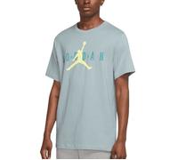 T-shirt Jordan pour Homme Air Wordmark Bleu - Nike - Regular - Manches courtes - Col arrondi M