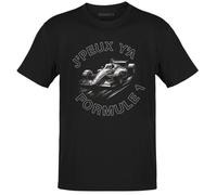 T-Shirt - j'peux pas y'a Formule 1 - 100% coton - Taille XL - Manches courtes - Couleur Noir S