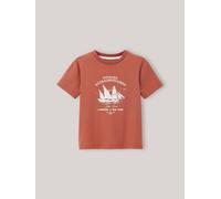 T-shirt jules verne en coton biologique terre cuite 14A