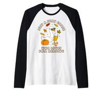 T-Shirt « Just a Silly Goose Who Loves Fall Reading » Manche Raglan