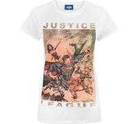 Justice League - T-shirt imprimé personnages - Femme (S) (Blanc) - UTNS4759 Blanc G