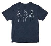 T-Shirt K-Pop Three Heartbeat Bio Soft Coton