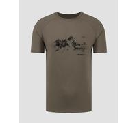 T-shirt Kaki Pour Hommes Mammut Mountain Gasherbrum Ii 101704503-40285