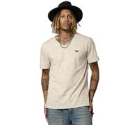 Kaporal T-shirt manches courtes homme BETER col V craie 97% coton 3% polyester coupe regular S