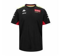 T-Shirt - KAPPA - AMIRYMONE - Noir/Jaune/Rouge - Manches courtes - 100% polyester 14 ans